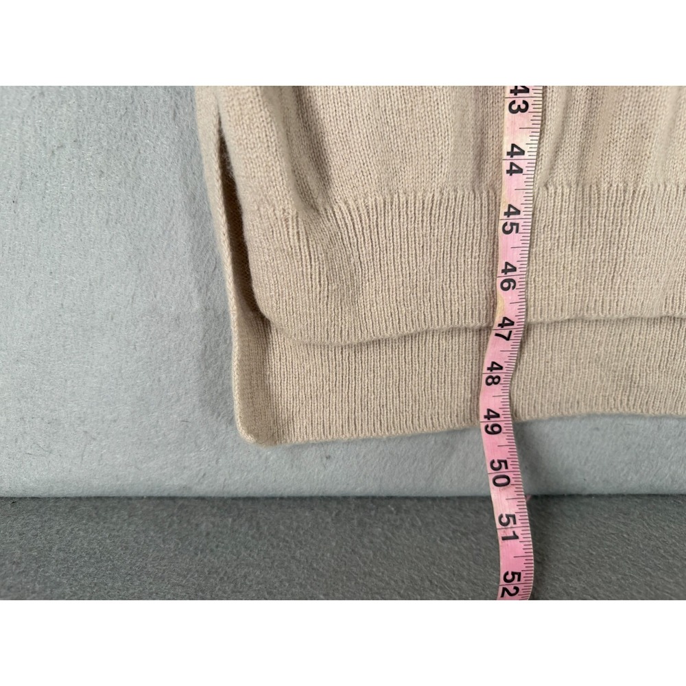 MUJI Wool Sweater Dress M Tan Granola Minimalist Quiet luxury Modest Capsule - Picture 11 of 15